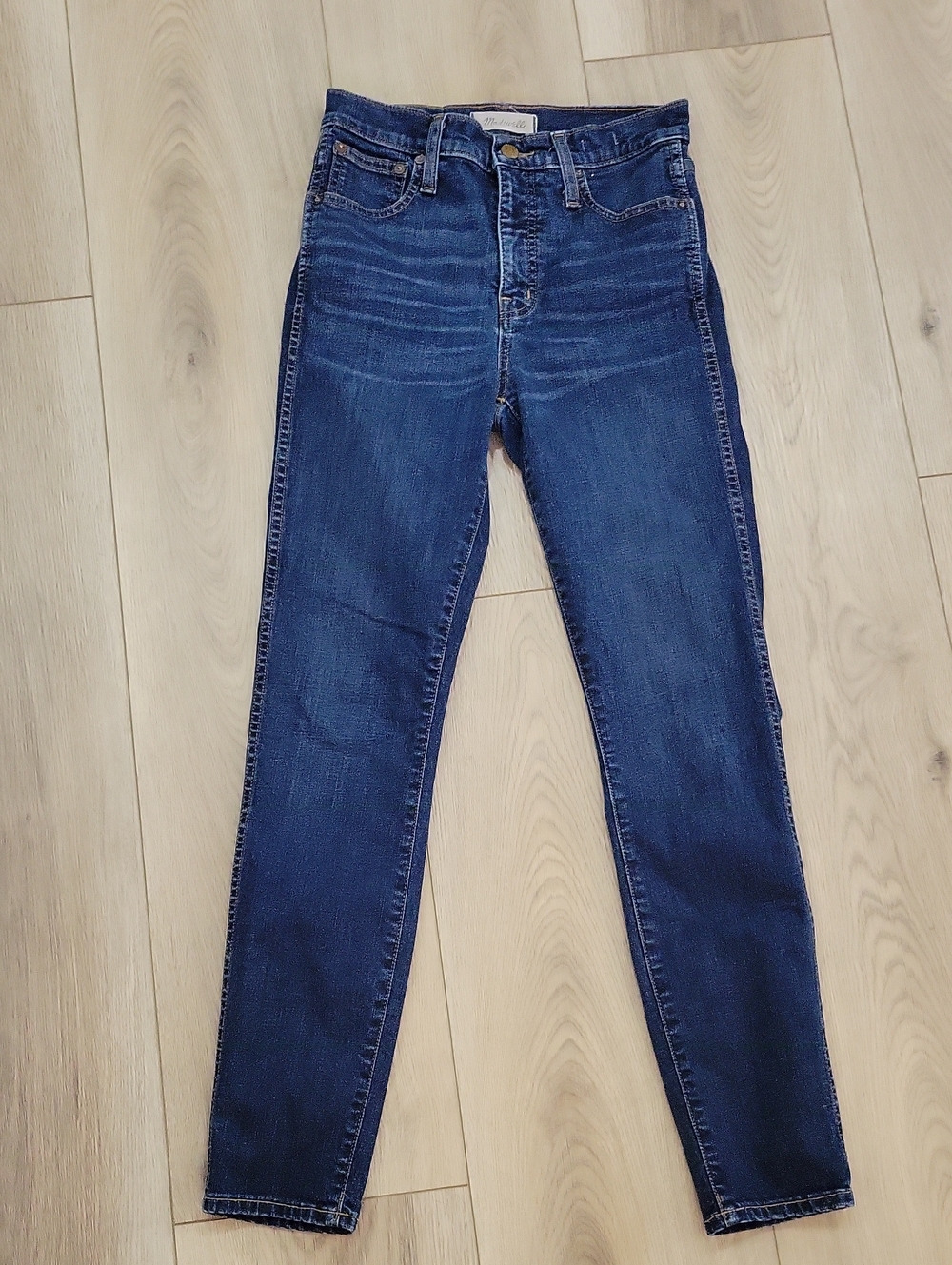 Madewell Skinny Jeans in Dark Indigo